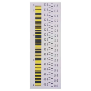 STADIA ADESIVA CON DOPPIO CODICE A BARRE PER LIVELLI LEICA E TRIMBLE + GRADAZIONE PER LIVELLI OTTICI (TACCHE OGNI 10MM); PRECISIONE 0,1MM. RESISTENTI AL SOLE, ACQUA, ABRASIONI. DIMENSIONI 420X285MM.